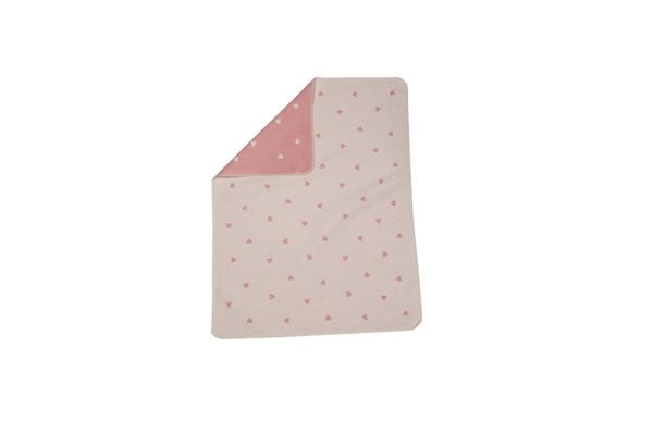 Produktbild: Fussenegger Babydecke "Herzen allover" altrosa