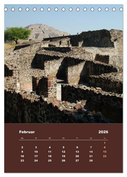 Produktbild: Klassisches Mexiko (Tischkalender 2026 DIN A5 hoch), CALVENDO Monatskalender