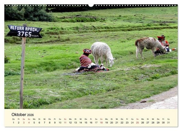 Produktbild: Im Land der Inka (hochwertiger Premium Wandkalender 2026 DIN A2 quer), Kunstdruck in Hochglanz