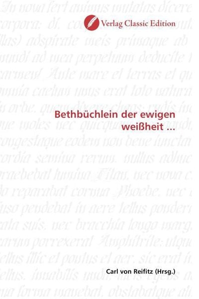 Produktbild: Bethb&uuml;chlein der ewigen wei&szlig;heit ...