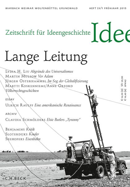 Produktbild: Zeitschrift f&uuml;r Ideengeschichte Heft IX/1 Fr&uuml;hjahr 2015