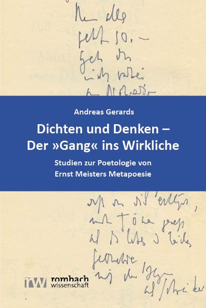 Produktbild: Dichten und Denken &ndash; Der &raquo;Gang&laquo; ins Wirkliche
