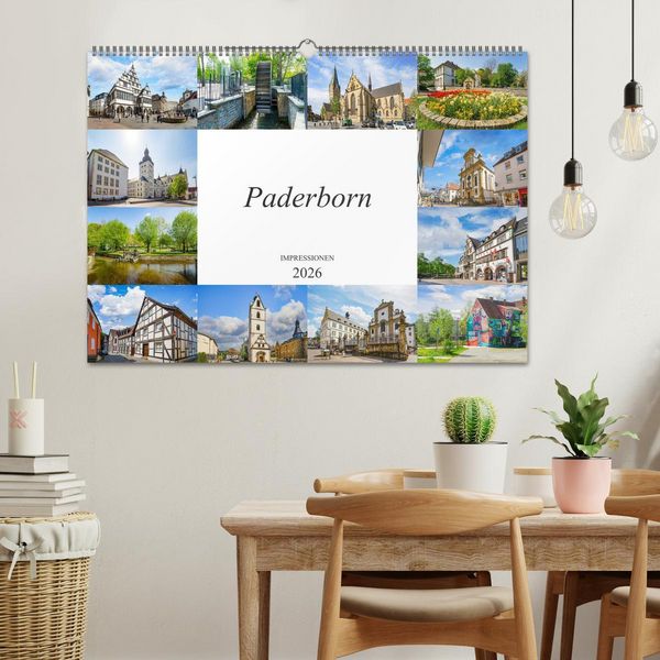 Produktbild: Paderborn Impressionen (Wandkalender 2026 DIN A2 quer), CALVENDO Monatskalender
