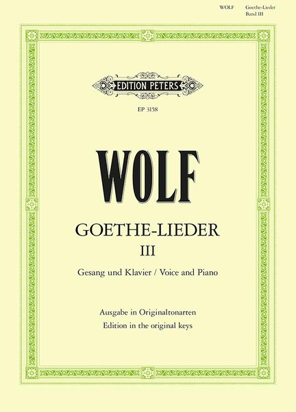 Produktbild: Wolf, H: Goethe-Lieder -- 51 Songs