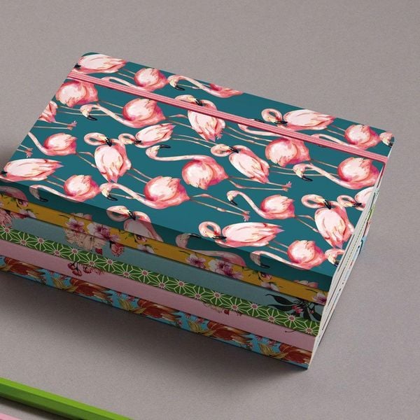 Produktbild: Notizbuch A5 Pink Flamingo