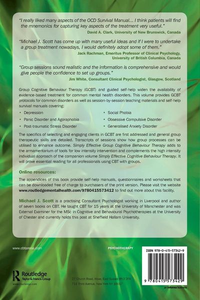 Produktbild: Simply Effective Group Cognitive Behaviour Therapy