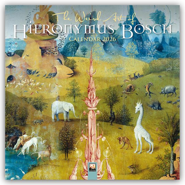 Produktbild: The Weird Art of Hieronymous Bosch &ndash; Die ungew&ouml;hnliche Kunst des Hieronymus Bosch 2026 &ndash; Original Flame Tree Publishing-Kalender [Kalender]