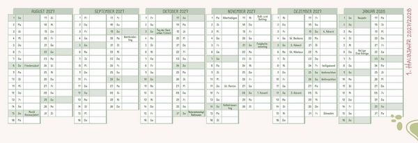 Produktbild: Mein Wochen-Tischkalender f&uuml;r das Schuljahr 2026/2027
