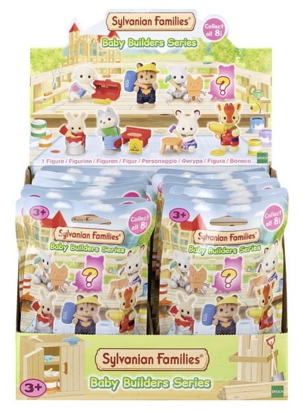 Produktbild: Sylvanian Families 5823 - Baustelle, Sammelfigur Baby Builders Series, 1 St&uuml;ck sortiert