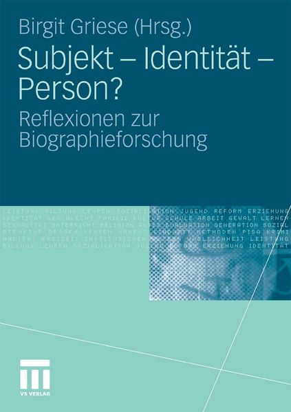 Produktbild: Subjekt - Identit&auml;t - Person?