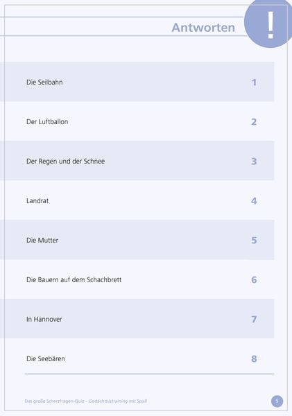 Produktbild: Das gro&szlig;e Scherzfragen-Quiz f&uuml;r Senioren