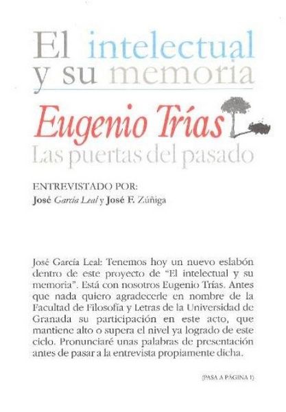 Produktbild: Eugenio Tr&iacute;as : las puertas del pasado