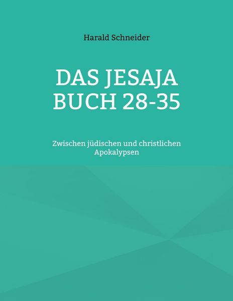 Produktbild: Das Jesaja Buch 28-35