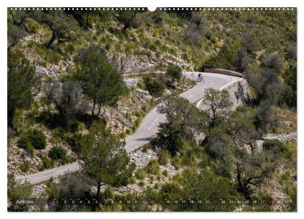 Produktbild: Mallorca: Die sch&ouml;nsten Landschaften f&uuml;r Rennradfahrer (Wandkalender 2026 DIN A2 quer), CALVENDO Monatskalender
