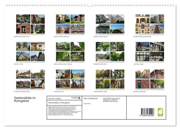 Produktbild: Gartenst&auml;dte im Ruhrgebiet (hochwertiger Premium Wandkalender 2027 DIN A2 quer), Kunstdruck in Hochglanz