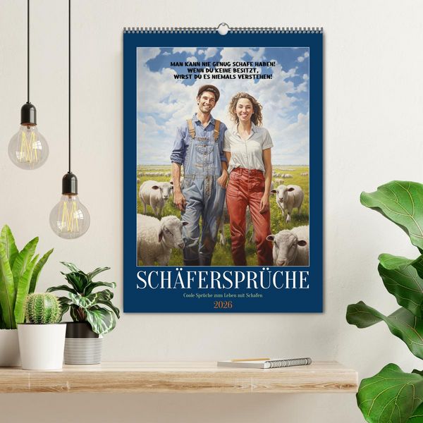 Produktbild: Sch&auml;ferspr&uuml;che (Wandkalender 2026 DIN A2 hoch), CALVENDO Monatskalender