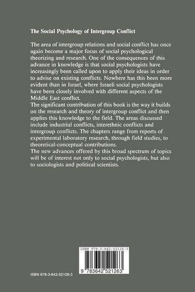 Produktbild: The Social Psychology of Intergroup Conflict