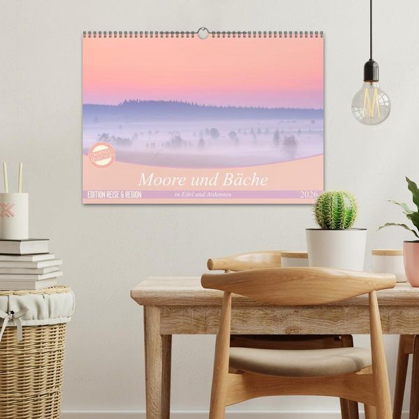 Produktbild: Moore und B&auml;che in Eifel und Ardennen (Wandkalender 2026 DIN A3 quer), CALVENDO Monatskalender