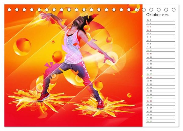 Produktbild: HipHopDance (Tischkalender 2026 DIN A5 quer), CALVENDO Monatskalender