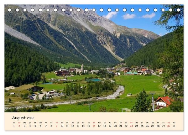 Produktbild: S&uuml;dtirol - Zwischen Ortler und Dolomiten (Tischkalender 2026 DIN A5 quer), CALVENDO Monatskalender