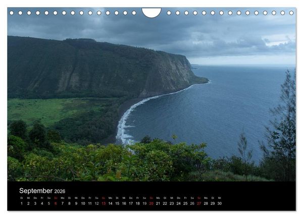 Produktbild: Hawaiianische Tr&auml;ume Big Island (Wandkalender 2026 DIN A4 quer), CALVENDO Monatskalender