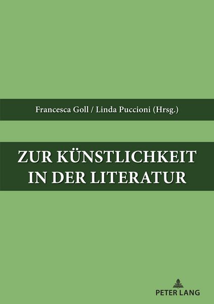 Produktbild: Zur K&uuml;nstlichkeit in der Literatur