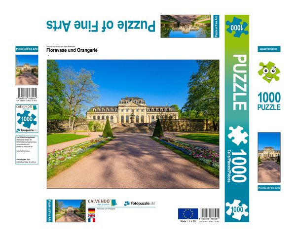 Produktbild: CALVENDO Puzzle Floravase und Orangerie | 1000 Teile Lege-Gr&ouml;&szlig;e 64x48cm Foto-Puzzle f&uuml;r gl&uuml;ckliche Stunden
