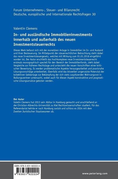 Produktbild: In- und ausl&auml;ndische Immobilieninvestments innerhalb und au&szlig;erhalb des neuen Investmentsteuerrechts