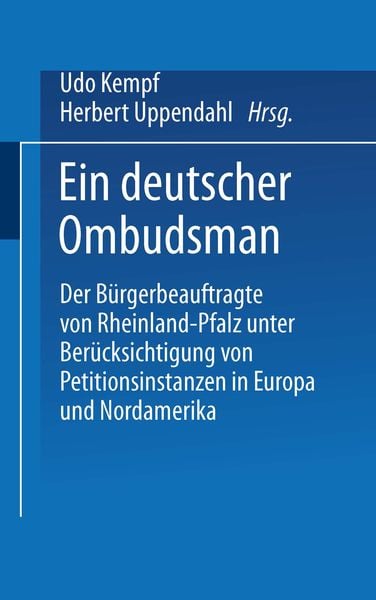 Produktbild: Ein deutscher Ombudsman