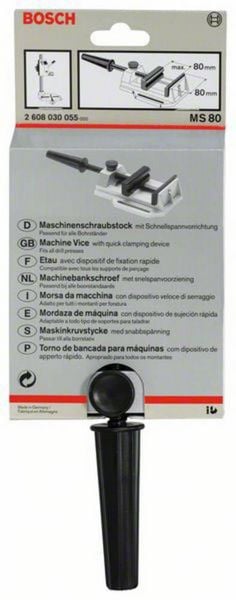 Produktbild: Bosch Accessories MS 80 Maschinenschraubstock 2608030055 Backenbreite: 80 mm Spann-Weite (max.): 80 mm