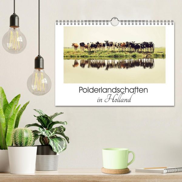 Produktbild: Polderlandschaften in Holland (Wandkalender 2026 DIN A4 quer), CALVENDO Monatskalender