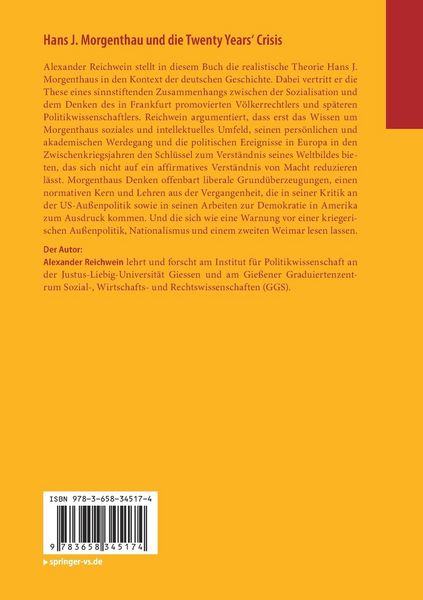 Produktbild: Hans J. Morgenthau und die Twenty Years&lsquo; Crisis