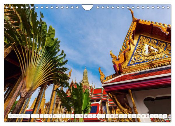 Produktbild: Bangkok - Thailands Hauptstadt in bunten Bildern (Wandkalender 2026 DIN A4 quer), CALVENDO Monatskalender