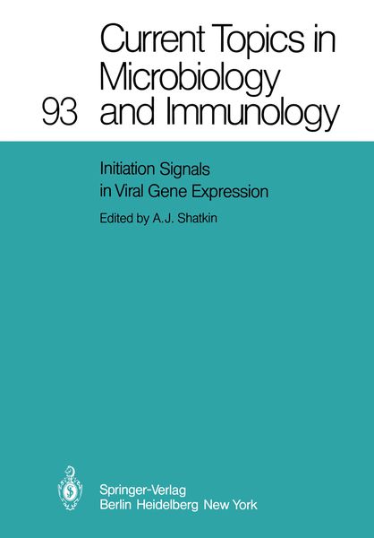Produktbild: Initiation Signals in Viral Gene Expression