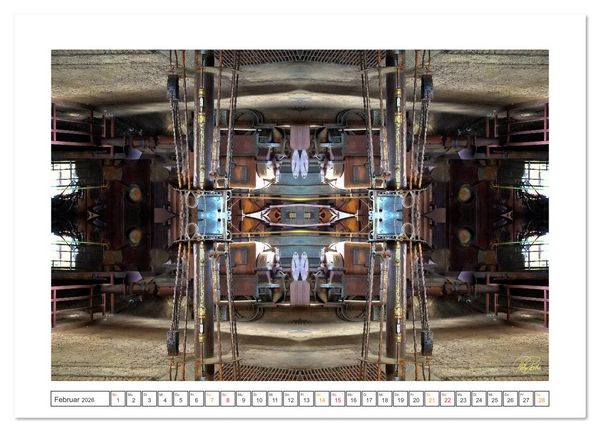 Produktbild: Faszination Spiegelung - Industrie und Technik (Wandkalender 2026 DIN A3 quer), CALVENDO Monatskalender