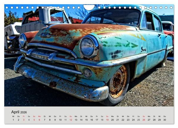 Produktbild: Rostige Autos. Faszination U.S. Wracks (Wandkalender 2026 DIN A4 quer), CALVENDO Monatskalender