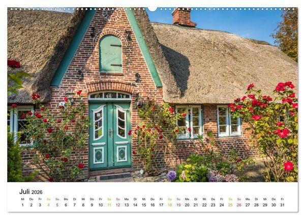 Produktbild: Sylter Friesenh&auml;user (Wandkalender 2026 DIN A2 quer), CALVENDO Monatskalender