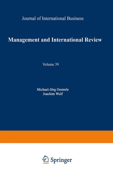 Produktbild: Management International Review