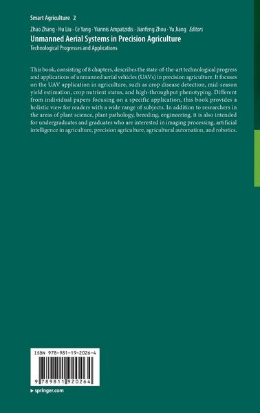 Produktbild: Unmanned Aerial Systems in Precision Agriculture
