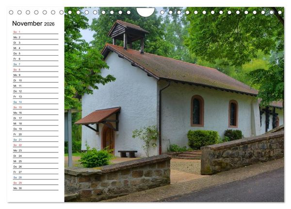 Produktbild: Sa(ar)krale Baukunst - Kapellen im Saarland (Wandkalender 2026 DIN A4 quer), CALVENDO Monatskalender