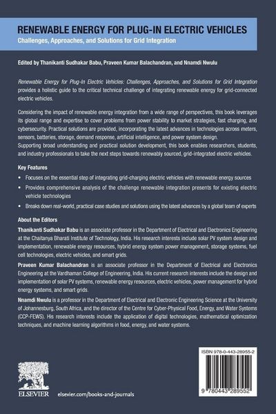 Produktbild: Renewable Energy for Plug-In Electric Vehicles