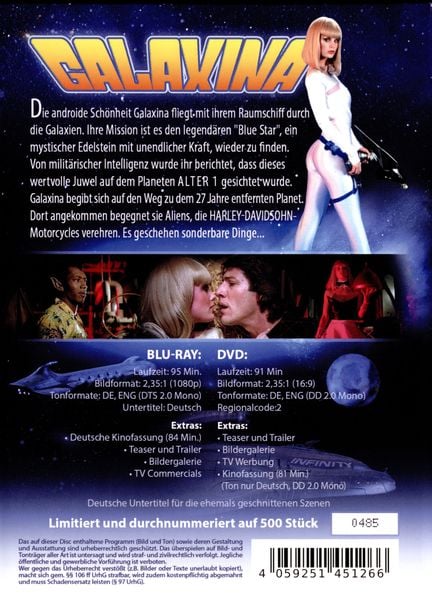 Produktbild: Galaxina - Mediabook - Cover B - Limited Edition auf 500 St&uuml;ck (+ DVD)