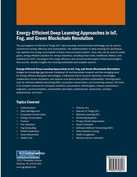 Produktbild: Energy-Efficient Deep Learning Approaches in IoT, Fog, and Green Blockchain Revolution