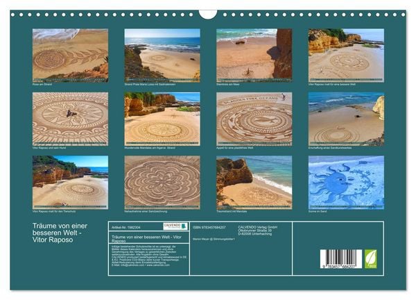 Produktbild: Tr&auml;ume von einer besseren Welt - Vitor Raposo (Wandkalender 2026 DIN A3 quer), CALVENDO Monatskalender