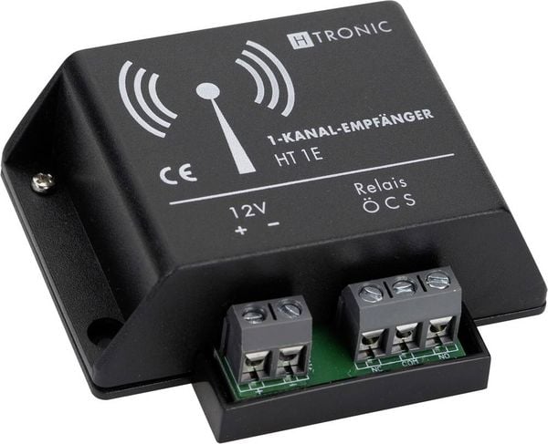 H-Tronic HT1E Funkempfänger 1-Kanal Frequenz 868.35MHz 12 V/DC