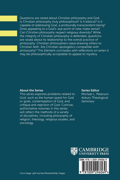Produktbild: Christian Philosophy and the Problem of God