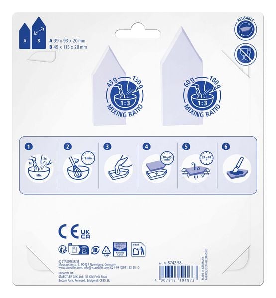 Produktbild: STAEDTLER FIMO Gie&szlig;form Schalen H&auml;user, 2 St&uuml;ck