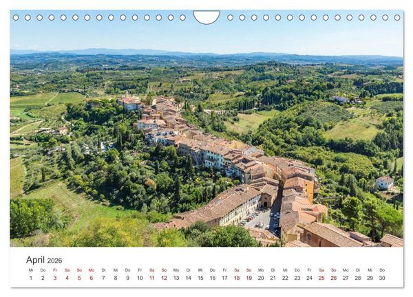 Produktbild: Motive der Toskana (Wandkalender 2026 DIN A4 quer), CALVENDO Monatskalender