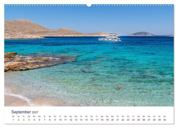Produktbild: Insel Chalki (hochwertiger Premium Wandkalender 2027 DIN A2 quer), Kunstdruck in Hochglanz