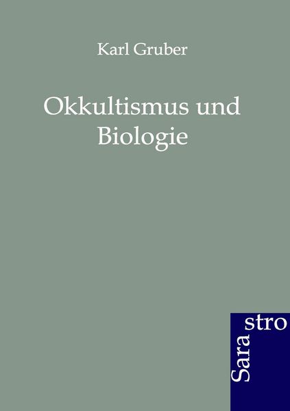Produktbild: Okkultismus und Biologie